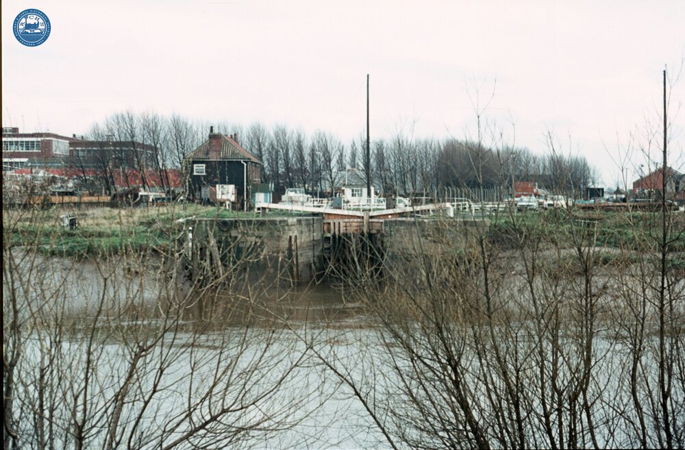 River Ouse, Selby. Entrance to Selby Canal. April 1975