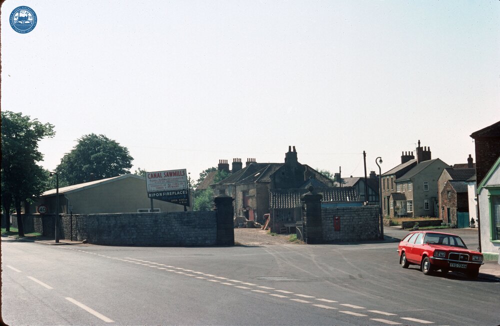 Road entrance to Ripon canal basin. July 1976
