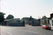 Road entrance to Ripon canal basin. July 1976