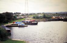 Sheffield Canal. Looking from Tinsley Lock 3 towards Tinsley Lock 2