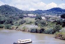 NZ1__30E Canalboat in Panama canal (Ref 017916E)