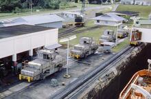 NZ1__43E electric locos, Panama canal 17 October `1970   (Ref 017929\e0