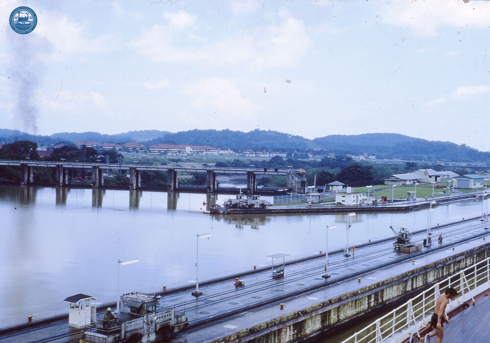NZ1__34E Gatun locks Panama canal 17 October 1970  (Ref 017920E)