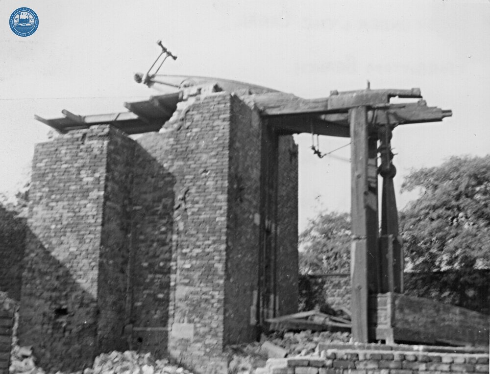 Hollingwood Branch. Waterhouses Pumping Engine Beam. August 1959
