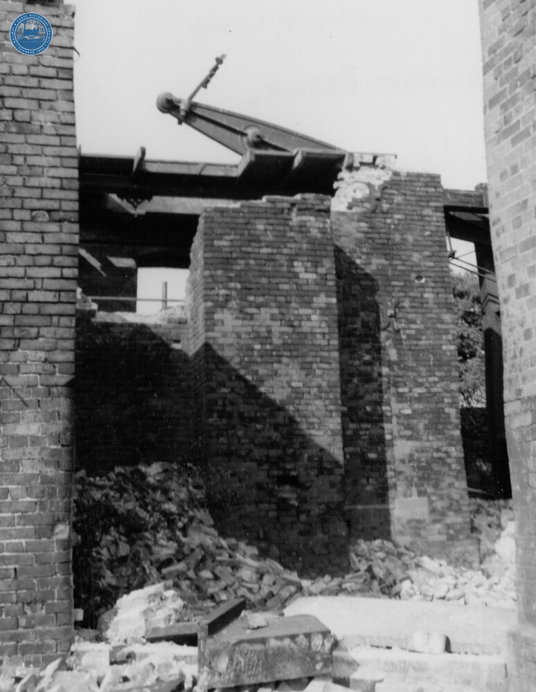 Hollingwood Branch. Waterhouses Pumping Engine Beam. August 1959