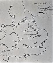 First Waterways: Map of where it all began: Bridgewater/Fossdyke and Exeter
