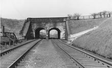 Aqueduct over L&NWR Grand Junction Railway. 23/05/1958