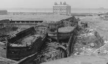 Old Runcorn Locks. 11/05/1957