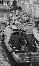 Runcorn Docks salvage operations. May 1957