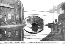 Lymm Bridge and Packet Boat Duchess Countess. ca 1910