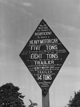 Sign on Outrington Bridge. Date: 25/06/61
