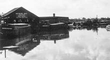 Stretford - Rathbone Brothers boatyard. 10 September 1972