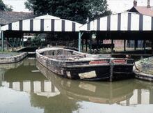 Wooden L&L boat at Worsley Dry Dock