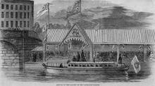 Visit of Queen Victoria. At Patricroft station.(1851)