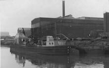 Maintenance Boats, moored between Stretford and Barton. 13/04/1958