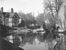 Worsley - the Packet House and the junction with the Delph Branch  (1958)  [212843] 