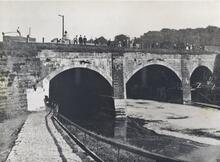 Barton Aqueduct - the original aqueduct before the construction of the Manchester Ship Canal. 