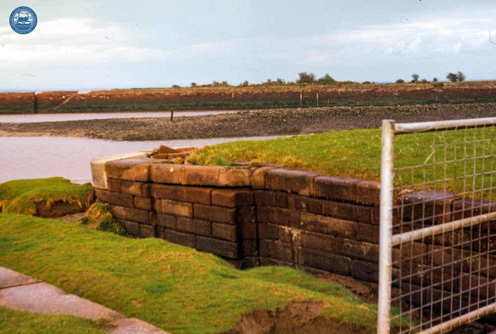 Carlisle Canal. Port Carlisle Sea Lock looking towards Carlisle