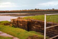 Carlisle Canal. Port Carlisle Sea Lock looking towards Carlisle