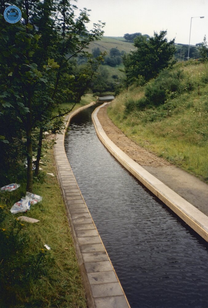 Rebuilt section at Uppermill. 1988