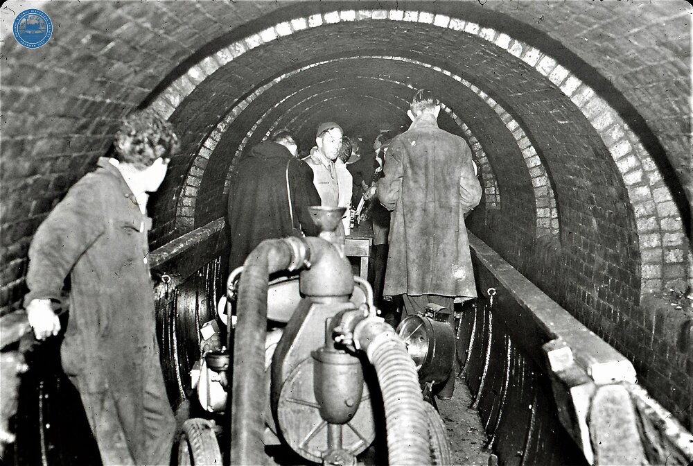 Standedge Tunnel Inspection. November 1st 1956. 