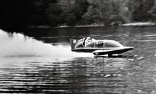 Miss Windermere IV: Windermere speed trials. Oct 1971