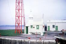 Lancaster Canal. Glasson Dock Lighthouse. 1969