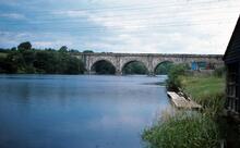 Lune Aqueduct. Downstream side. 27 July 1977