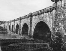 Lune Aqueduct, from the south-west. 28 December 1957
