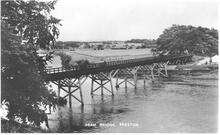 Lancaster Canal Company, Preston & Walton Summit Tramroad. Former tramroad bridge over the River Ribble (7)