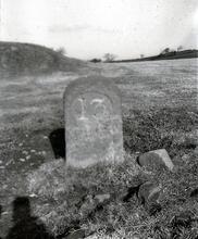 Lancaster Canal: Milepost 13 Tewitfield Locks. 3/1964