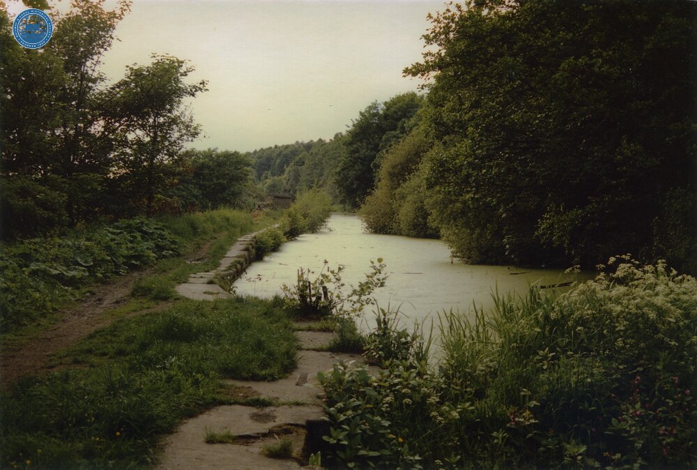 Start of section still in water above Ringley Top Lock. 1989