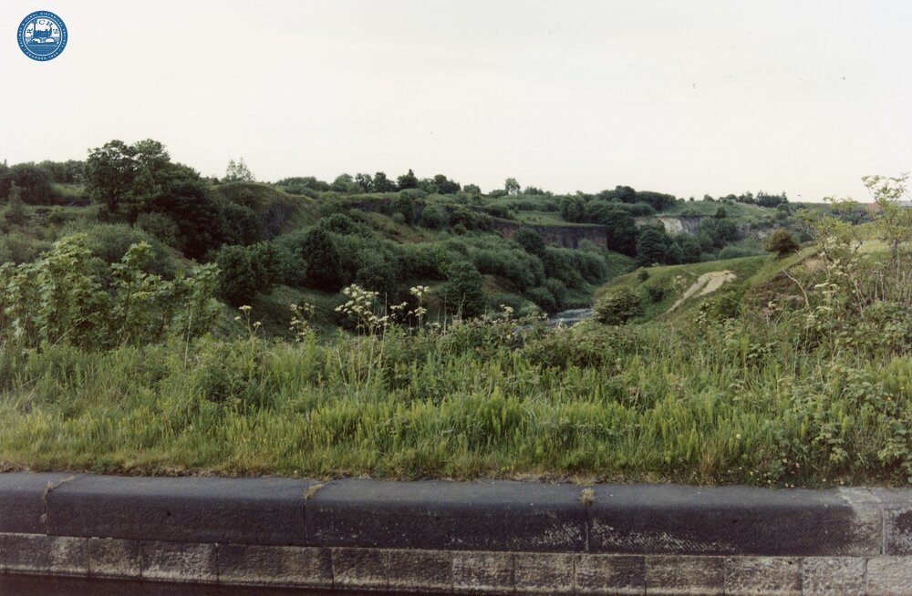 Looking northeast from Prestolee Aqueduct. 1989