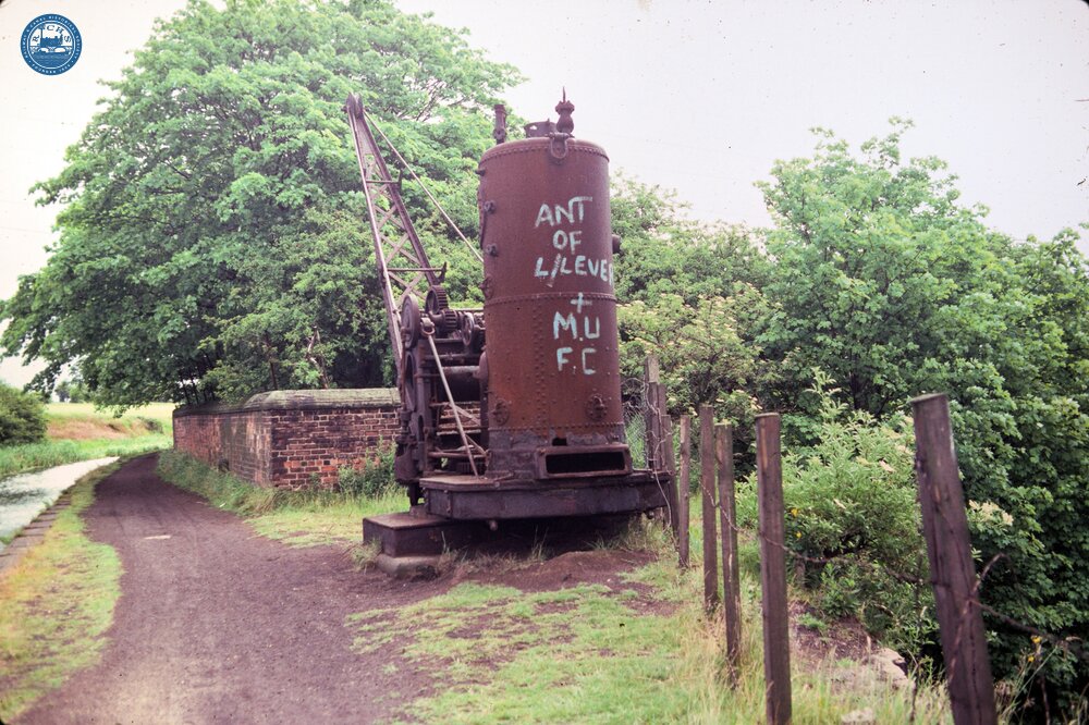 Steam Crane East of Ladyshore. July 1978