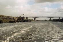 Thelwall Viaduct (M6). September 1985