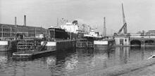 Latchford Locks - 'Manchester City'. 26th April 1958