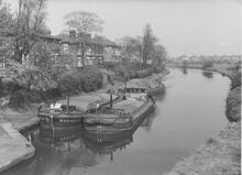 Mersey & Irwell Navigation. Above Twenty Steps Lock, Warrington. 11 September 1961