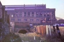 Tunnel  entrance under Lower Mosley Street, Manchester. 18 October 1977