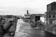 Boardmans Bridge Branch,  north of St Helens Station. 20 June 1971