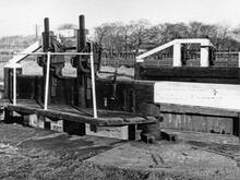 Winwick Lock. 12 January 1958