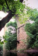 Piers of Marple Aqueduct and Viaduct. June 1975