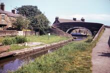 Roving Bridge at the Junction with the Macclesfield Canal. June 1976