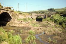 Chinley Road Bridge, Bugsworth Basin. July 1976