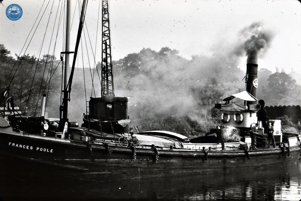 Francis Poole steam boat built by Yarwood in 1923 for use on River Weaver for Brunner Mond. 1923