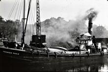 Francis Poole steam boat built by Yarwood in 1923 for use on River Weaver for Brunner Mond. 1923