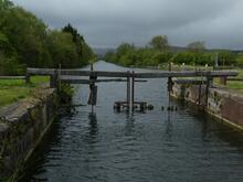 Ulverston Canal. Sea Lock, remains of top gate. 27 April 2019