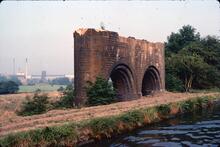 Remains of Great Central Rail bridge, Rugby, Oxford Canal