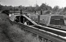 John Knill’s boats MB Columba and Butty Uranus at Sutton Stop. July1951