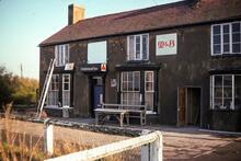 Greyhound Pub Hawkesbury Junction. March 1976