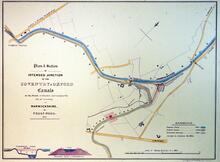 Plan of the Intended Junction of the Coventry and Oxford Canals. 1855